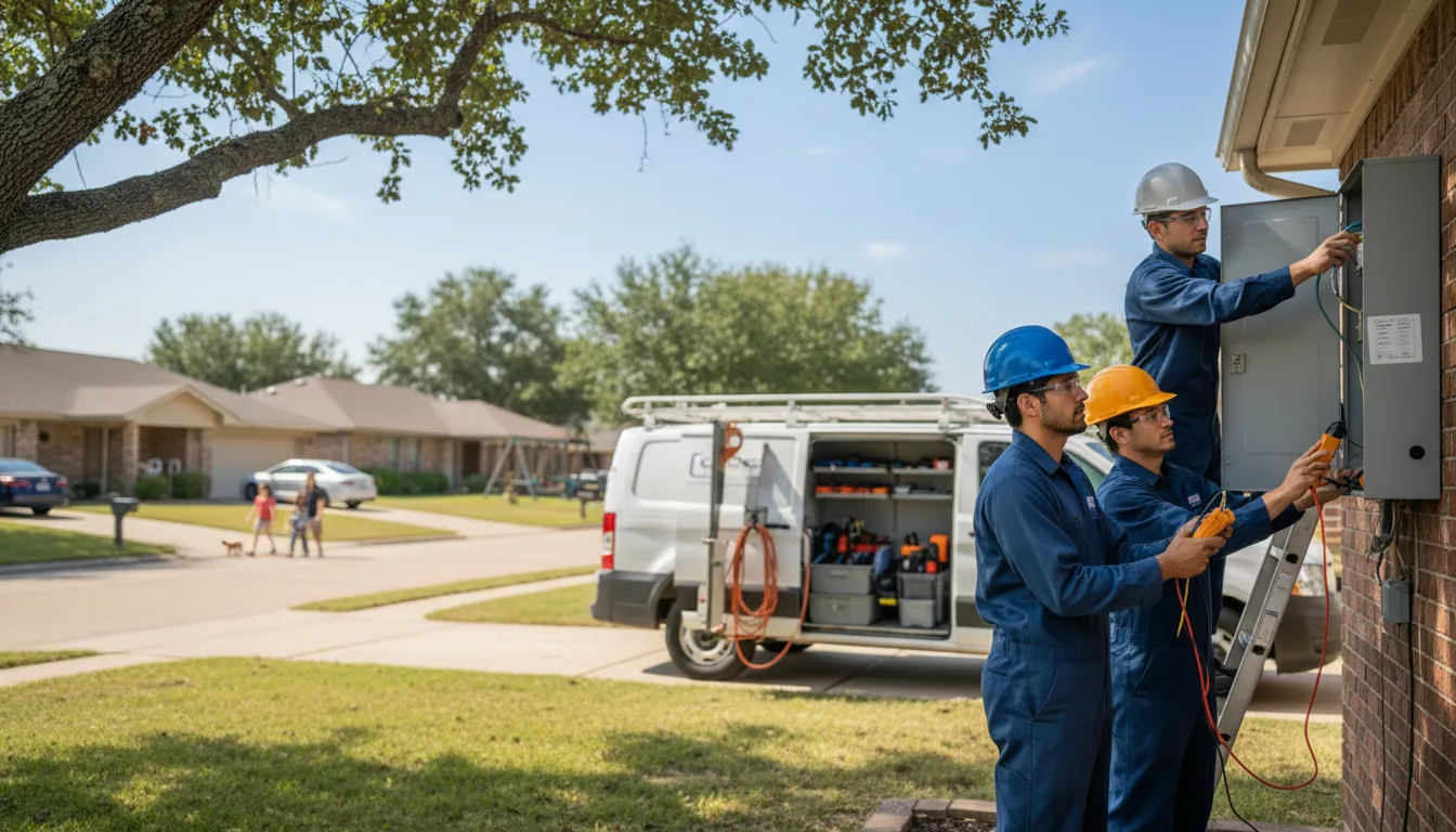Certified electrician providing emergency electrical services in Geff, IL